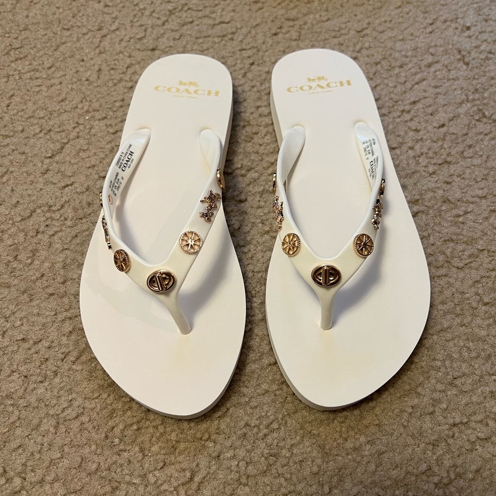 COACH Alyssa Charm Rubber - Chalk